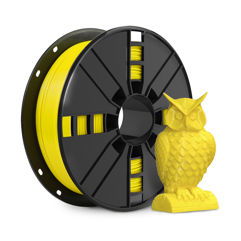 Pla 3d printing filament yellow color