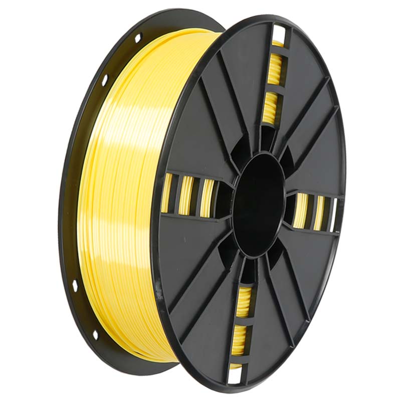 Silky Shiny PLA filament Yellow Color