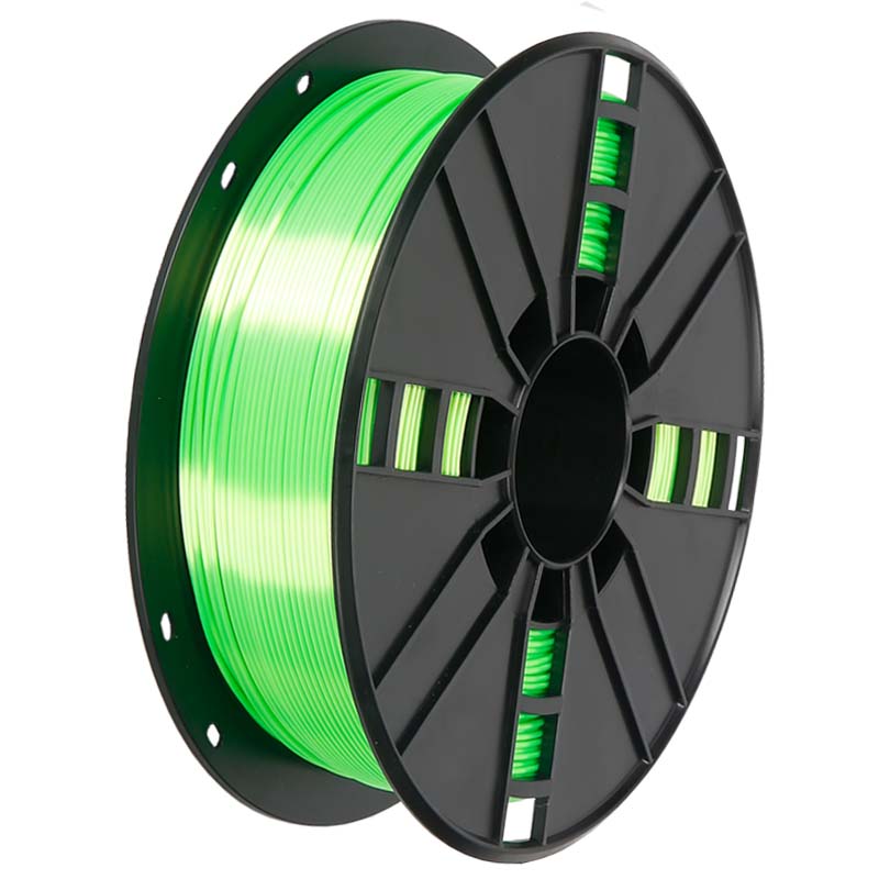Silk PLA 3D Filament 1KG green color